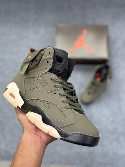 Jordan 6 Retro Travis Scott Olive (1:1)